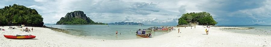 Koh Tup & Koh Kai sandbar (Talay Waek), strand in Poda group (Krabi), Thailand